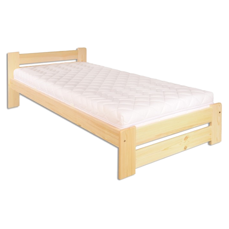 Lacná drevená jednolôžková posteľ